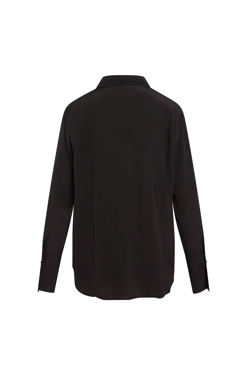 Daria Silk Shirt - Black