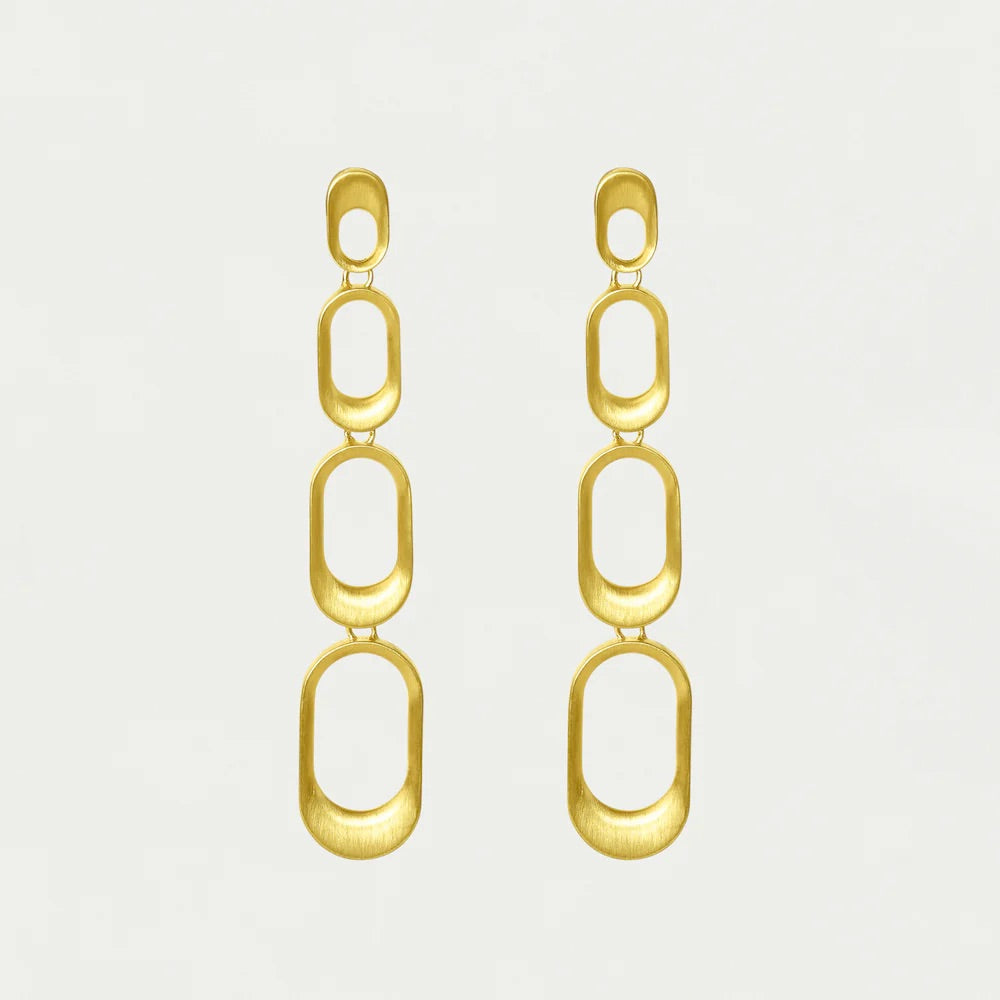 Dean Davidson Gold Bleecker Statement Drop Earrings available at Barbara Katz