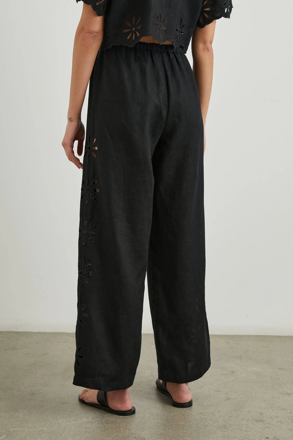 Rails Emmie Pull-On Pants in Black Eyelet available at Barbara Katz