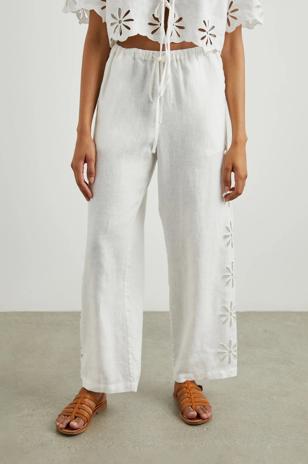 Rails Emmie Pants in White Eyelet available at Barbara Katz