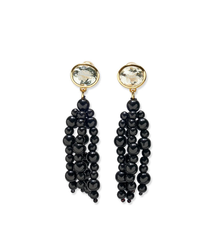 Lizzie Fortunato Midnight Masquerade Earrings available at Barbara Katz