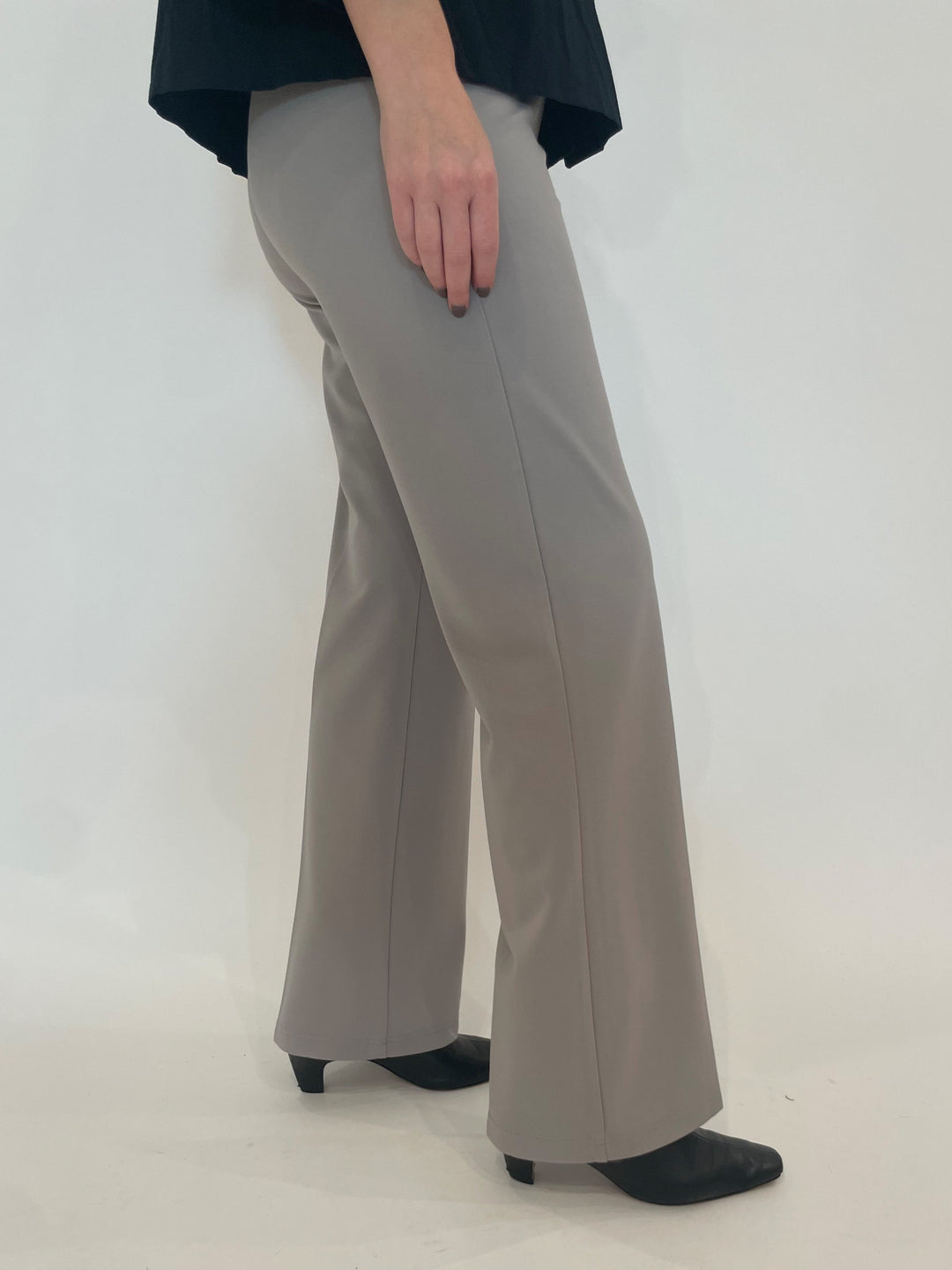 Peace of Cloth Jules Paramount Knit Pants in Gravel available at Barbara Katz