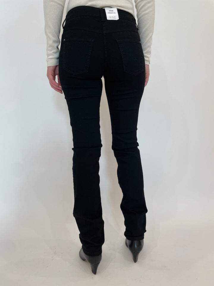 MAC Denim 32" Dream Jeans  in Black available at Barbara Katz