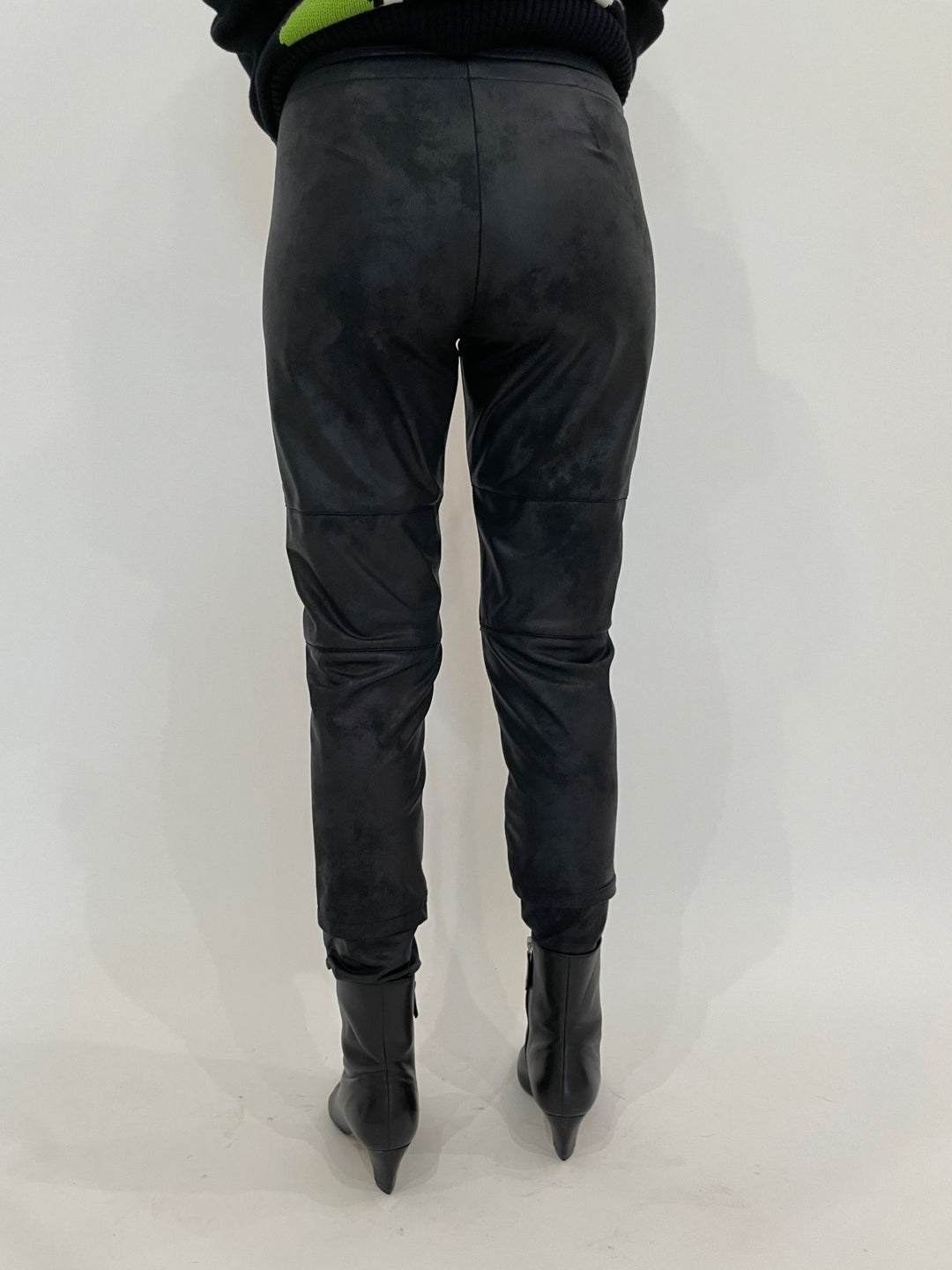 Raffaello Rossi Candy Vegan Leather Pants in Black available at Barbara Katz