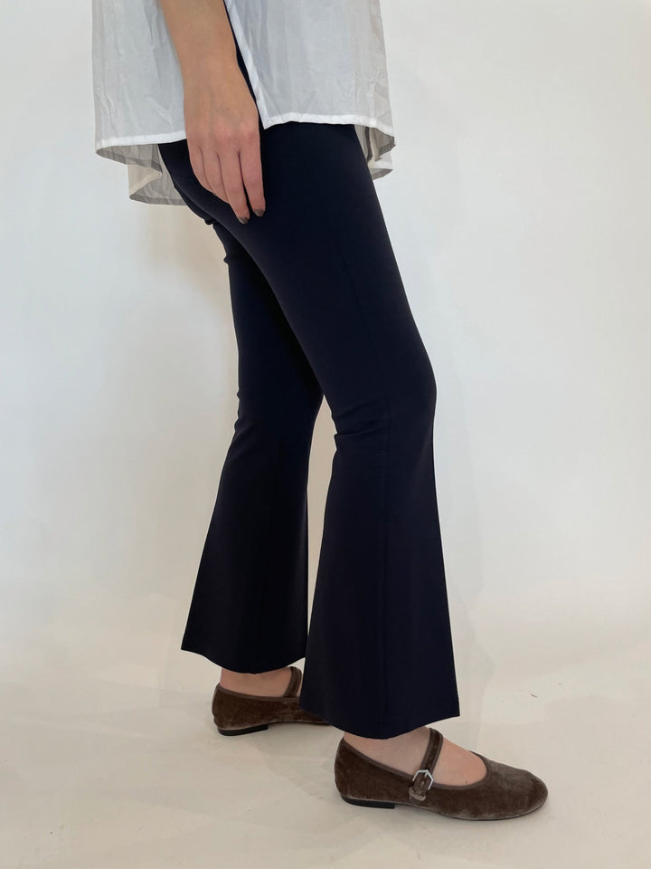 Peace of Cloth Ella Paramount Knit Pull-On Pants in Navy available at Barbara Katz