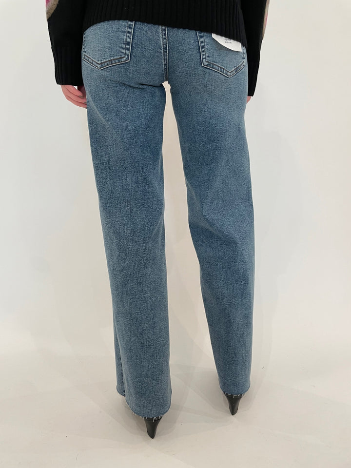 Frame Le Slim Palazzo Jeans in Rowley Raw After available at Barbara Katz