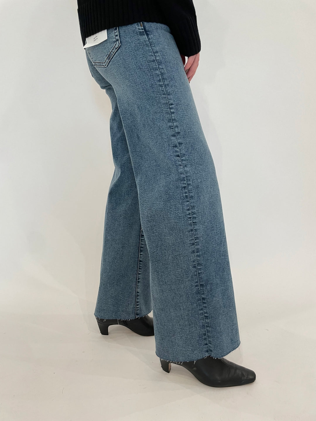 Frame Le Slim Palazzo Jeans in Rowley Raw After available at Barbara Katz