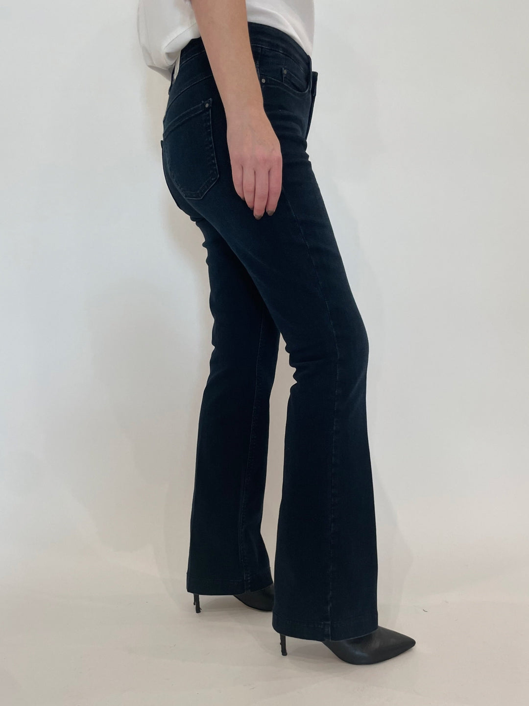 MAC Denim Dream Boot Jeans 32" in Midnight Blue Wash available at Barbara Katz