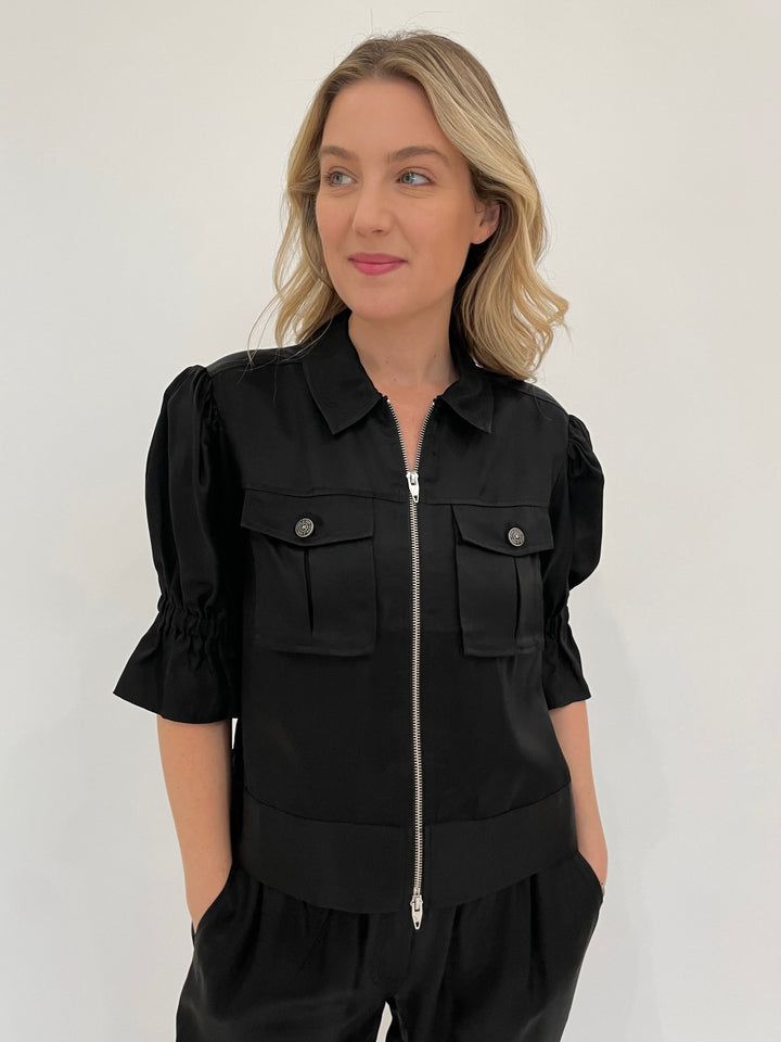 Cinq a Sept Holly Jacket in Black available at Barbara Katz