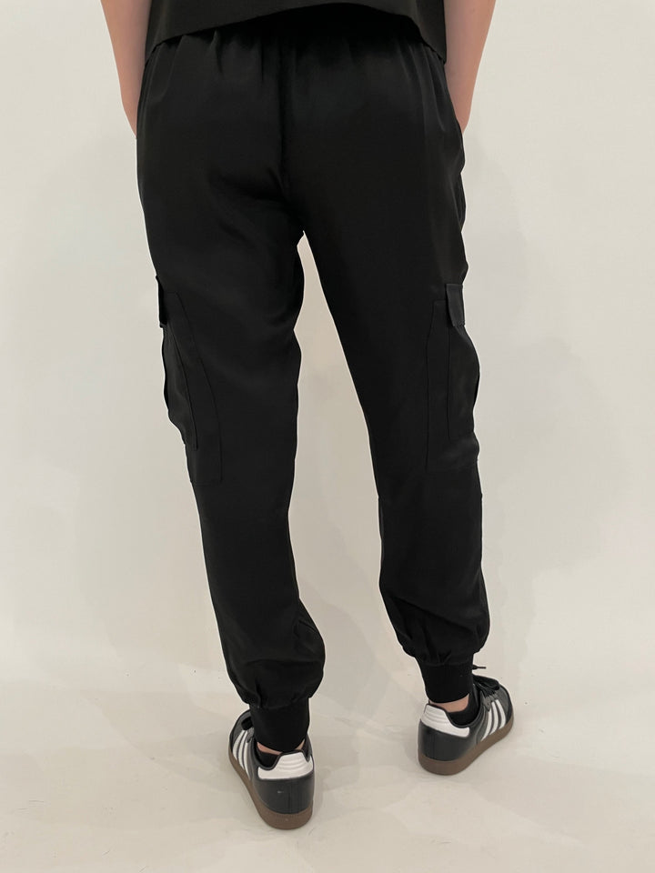 Cinq a Sept Giles Joggers in Black available at Barbara Katz