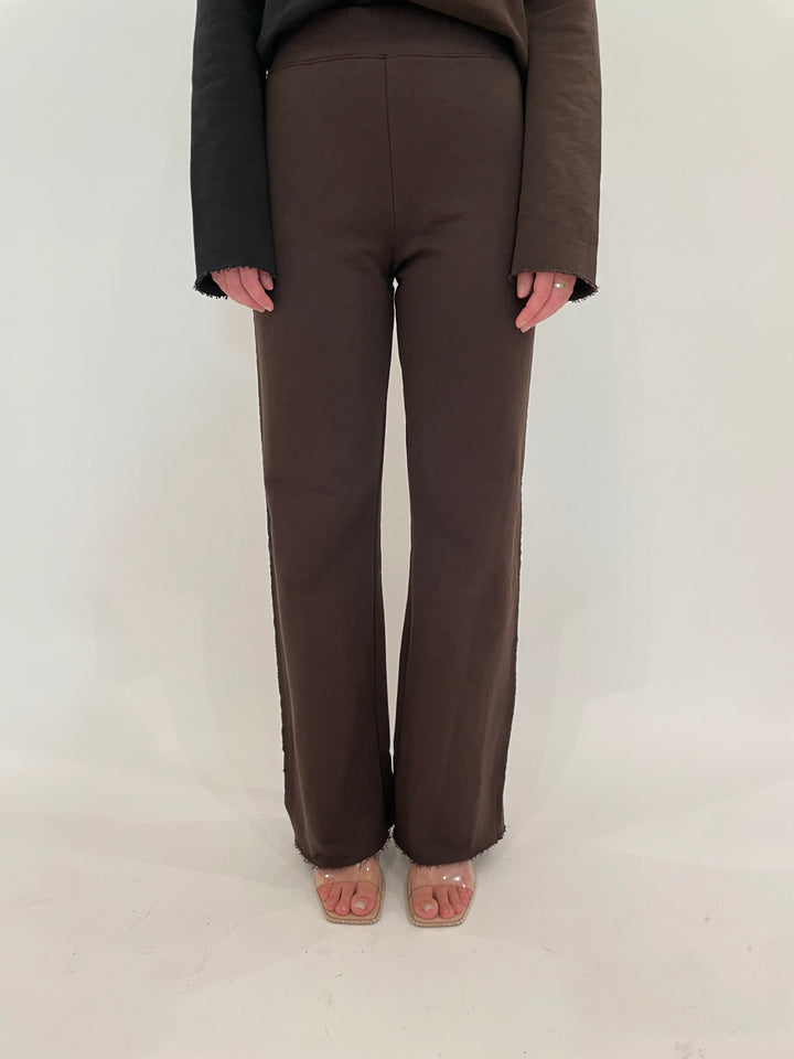 Goldie Easy Melrose Flare Pants in Coffee available at Barbara Katz