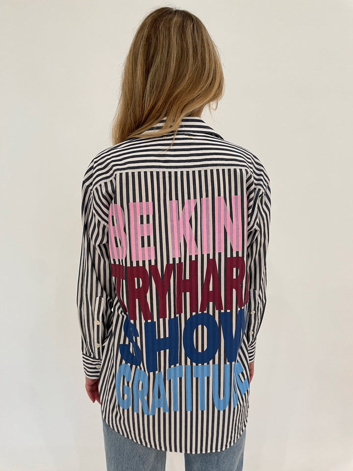 Kerri Rosenthal Maddie House Rules Shirt in Multi available at Barbara Katz