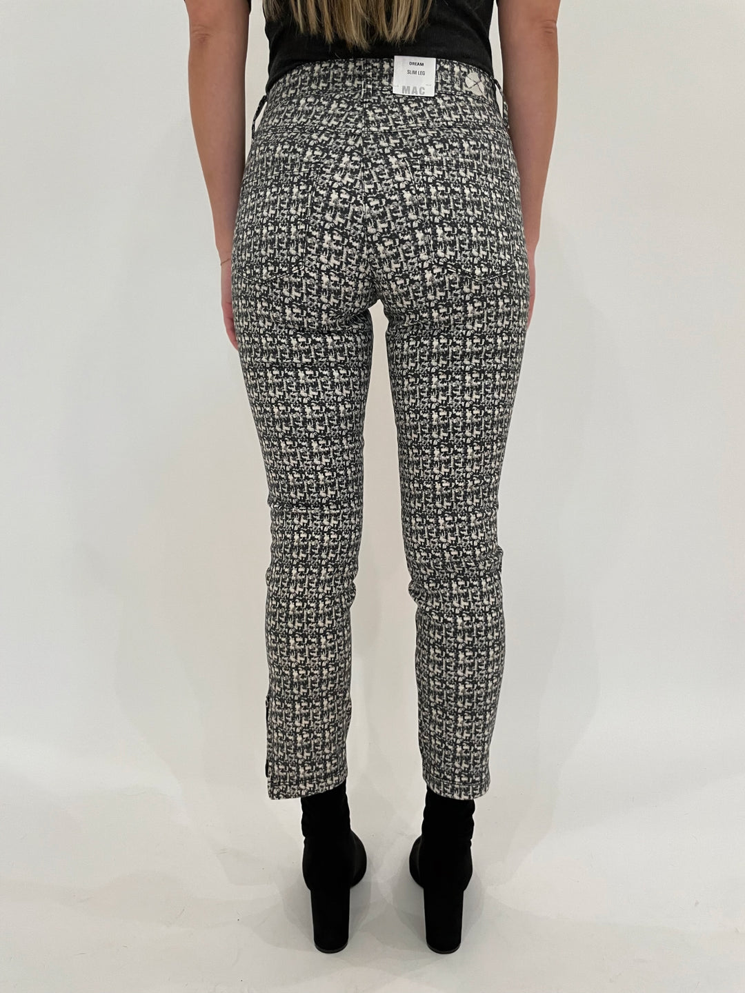 MAC Printed Dream Chic Crop Jeans 082G available at Barbara Katz