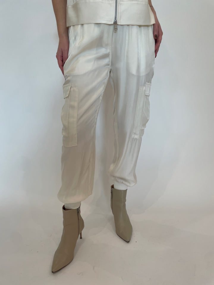 Cinq a Sept Giles Pants in Ivory available at Barbara Katz