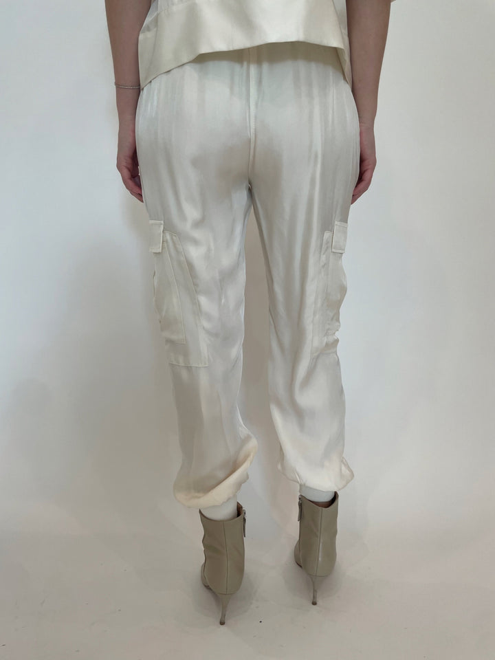 Cinq a Sept Giles Pants in Ivory available at Barbara Katz