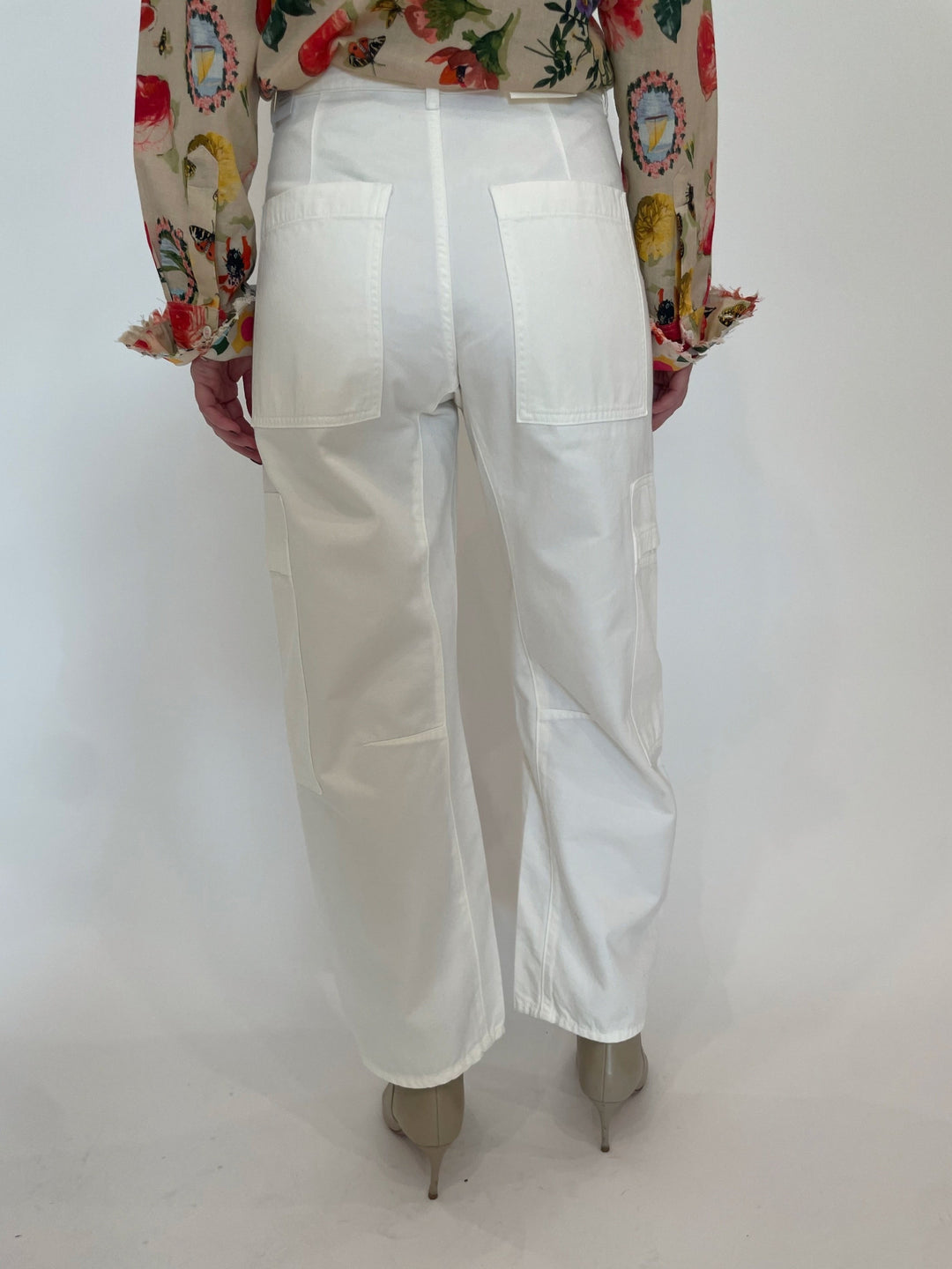 Citizens of Humanity Marcelle Low Slung Easy Cargo Pants in Pashmina available at Barbara Katz