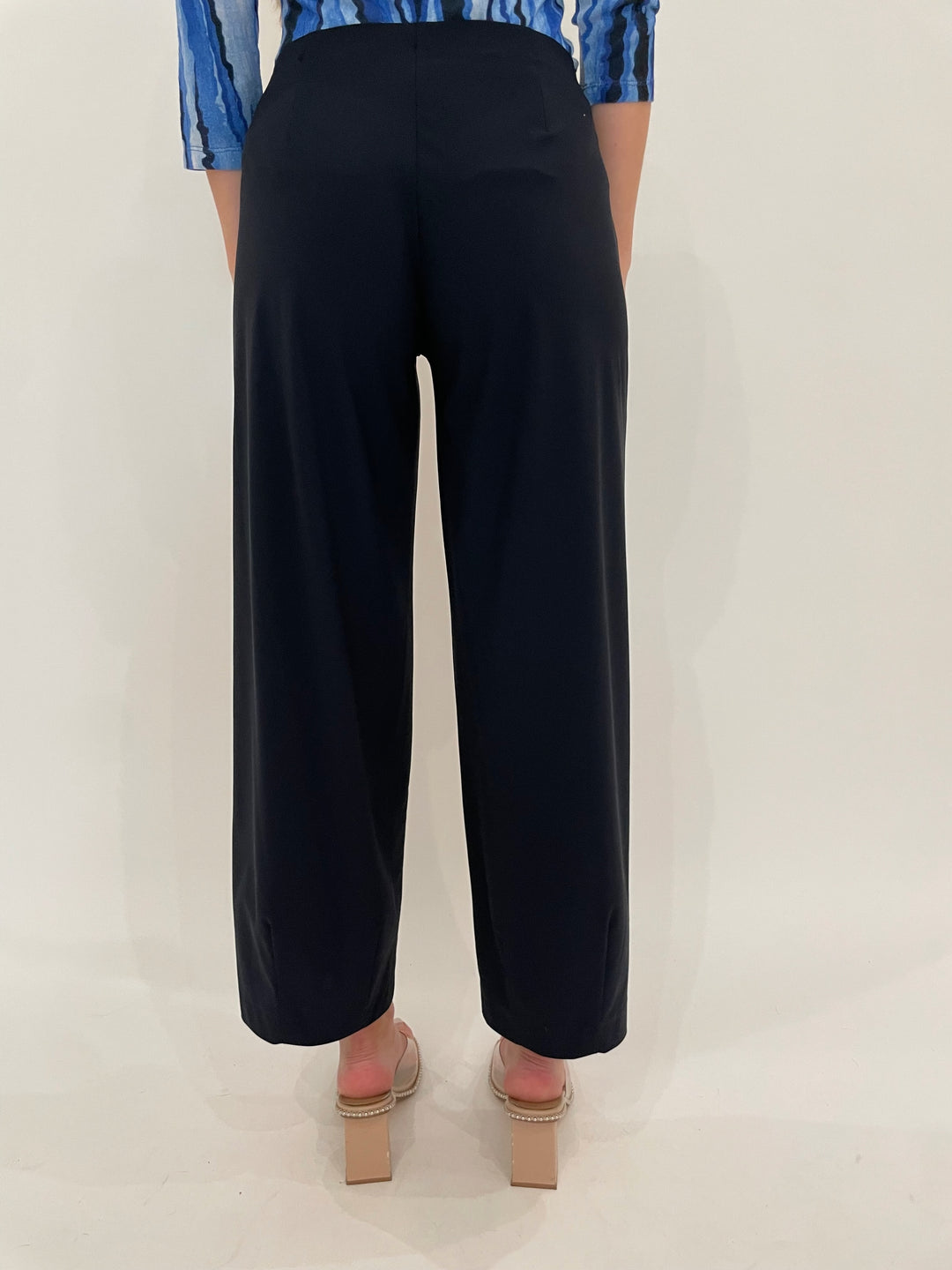 Raffaello Rossi Sally 7/8 High Tech Jersey Pants - Marine available at Barbara Katz