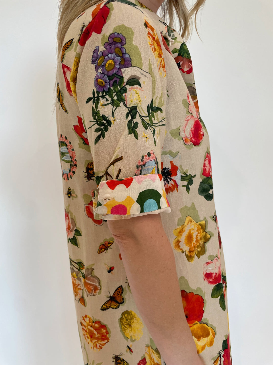 Dizzy-Lizzie Chatham Dress in Botanical Print available at Barbara Katz