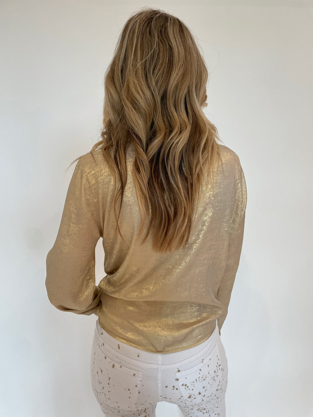 BK Connie Shirt in Gold available at Barbara Katz