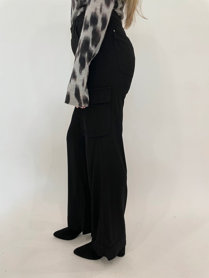 Marrakech Gavyn Cargo Pants in Black available at Barbara Katz