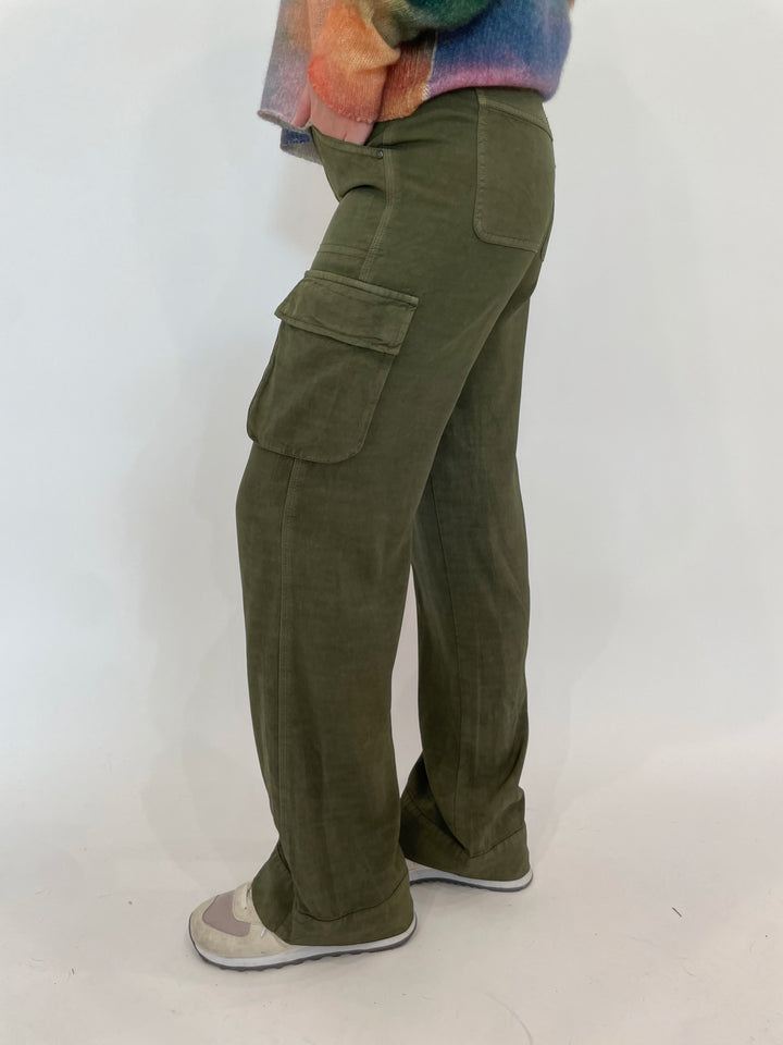 Marrakech Gavyn Cargo Pants in Pine available at Barbara Katz