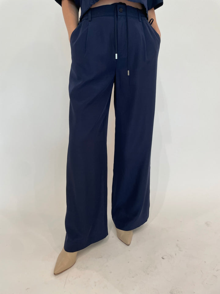 Simkhai Sydnie Pleated Pants in Midnight available at Barbara Katz