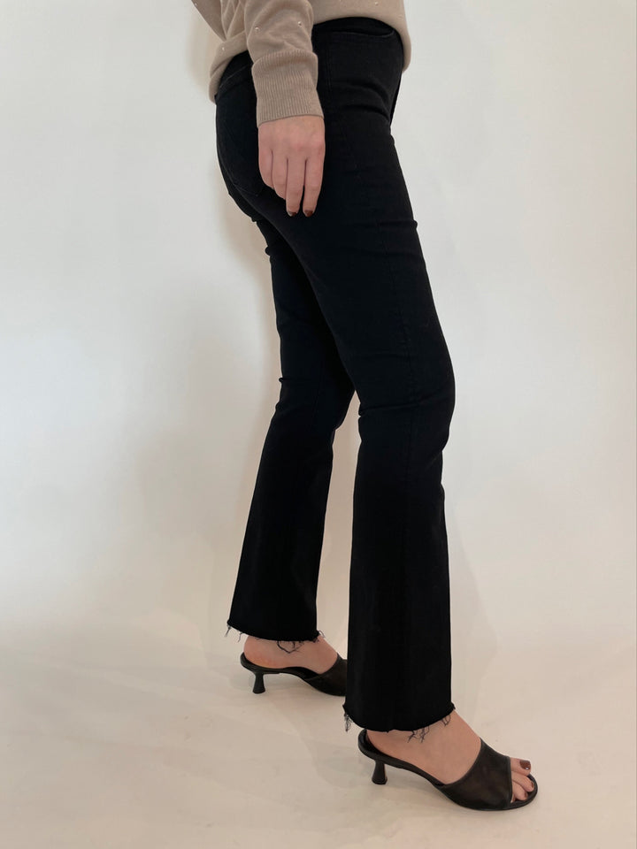 Mother The Hustler Ankle Fray Jeans in Not Guilty available at Barbara Katz