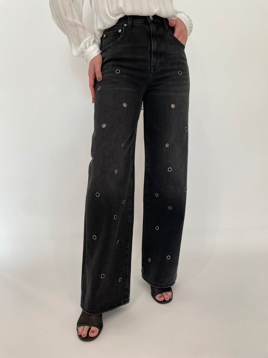 Pistola Hendrix High-Rise Baggy Jeans in Glamour available at Barbara Katz