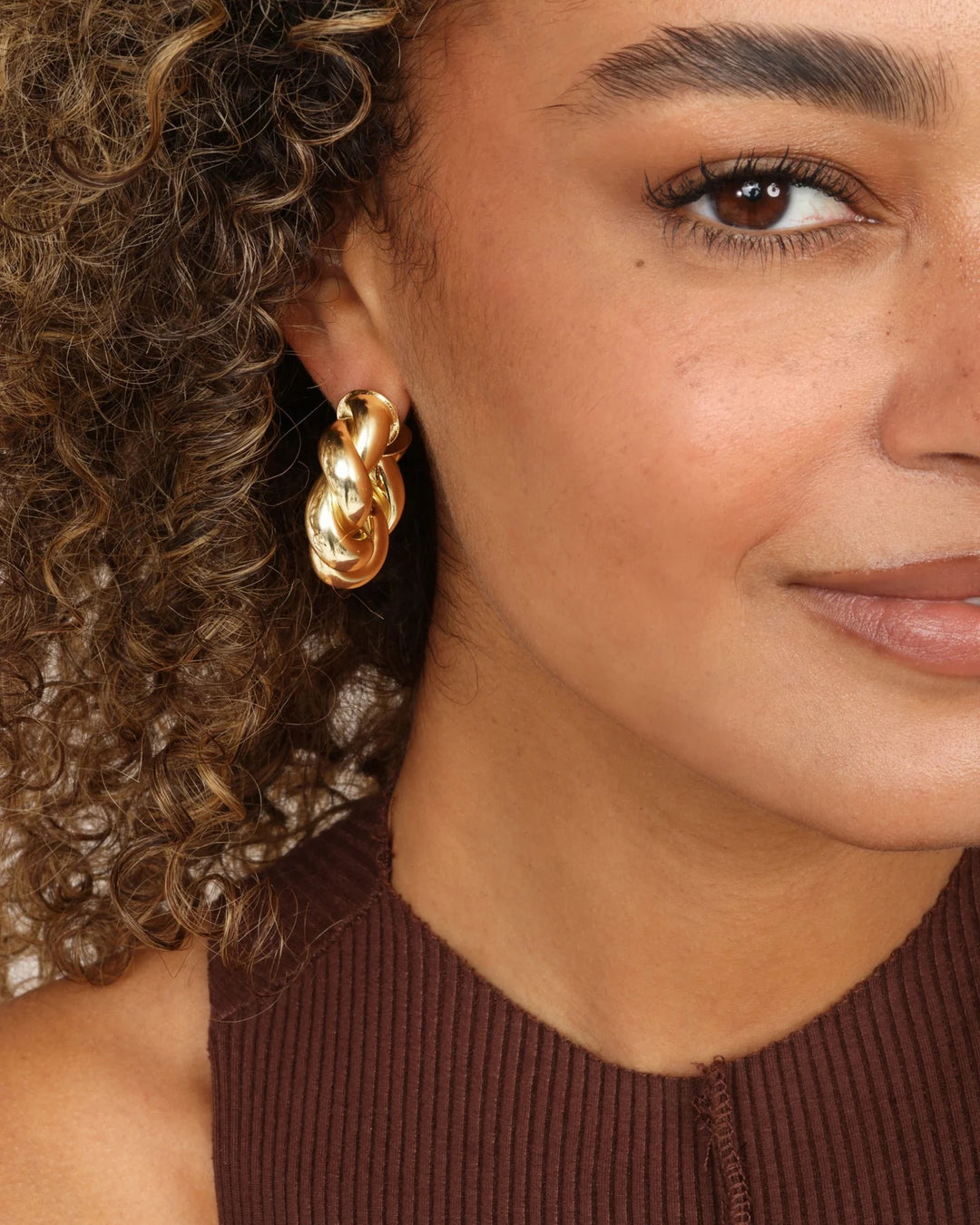 Melinda Maria Gold Mama Bella Hoops