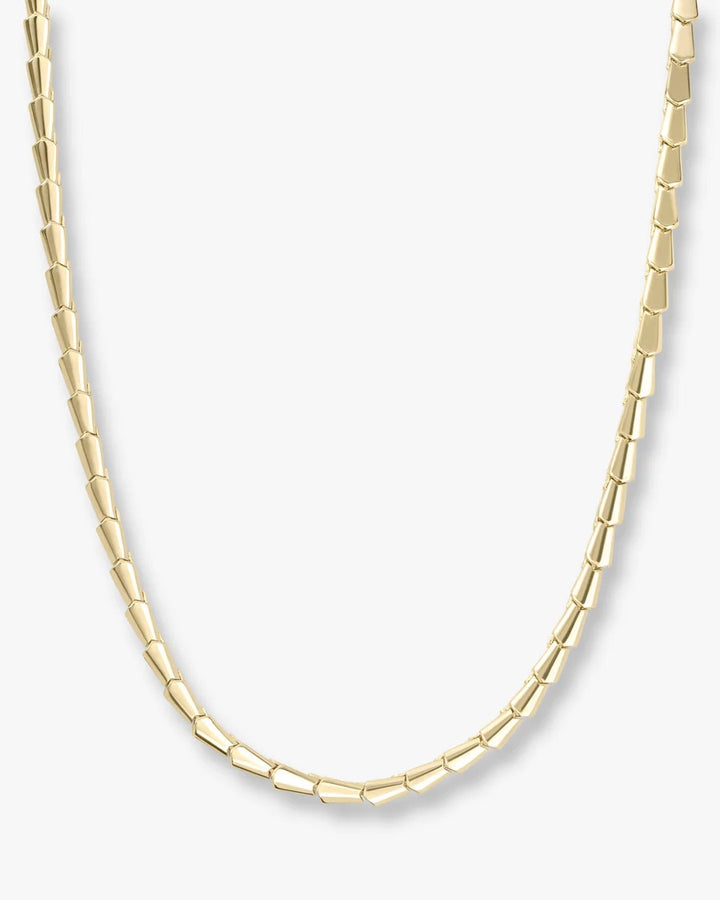 Melinda Maria Gold Serpent Collar Necklace 18" available at Barbara Katz