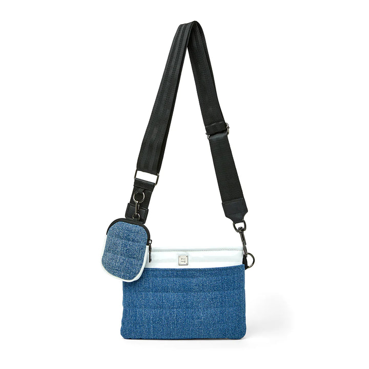 Think Royln Downtown Crossbody - Denim/White