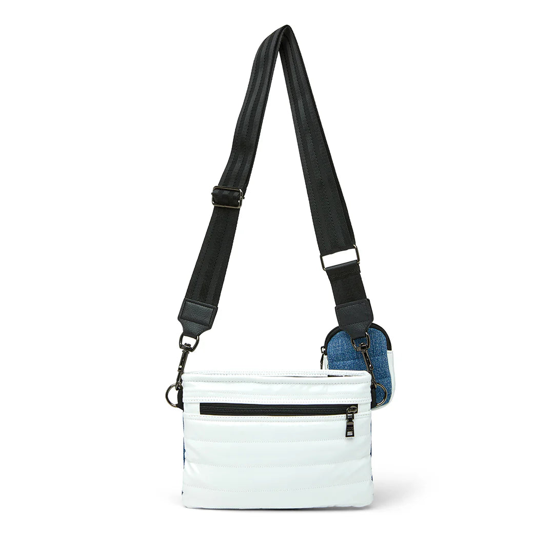 Think Royln Downtown Crossbody - Denim/White