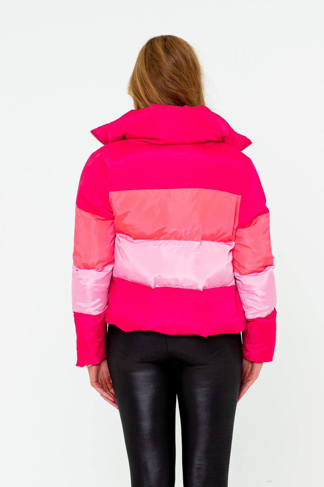 BuddyLove Addison Striped Puffer Jacket in Sprinkles available at Barbara Katz