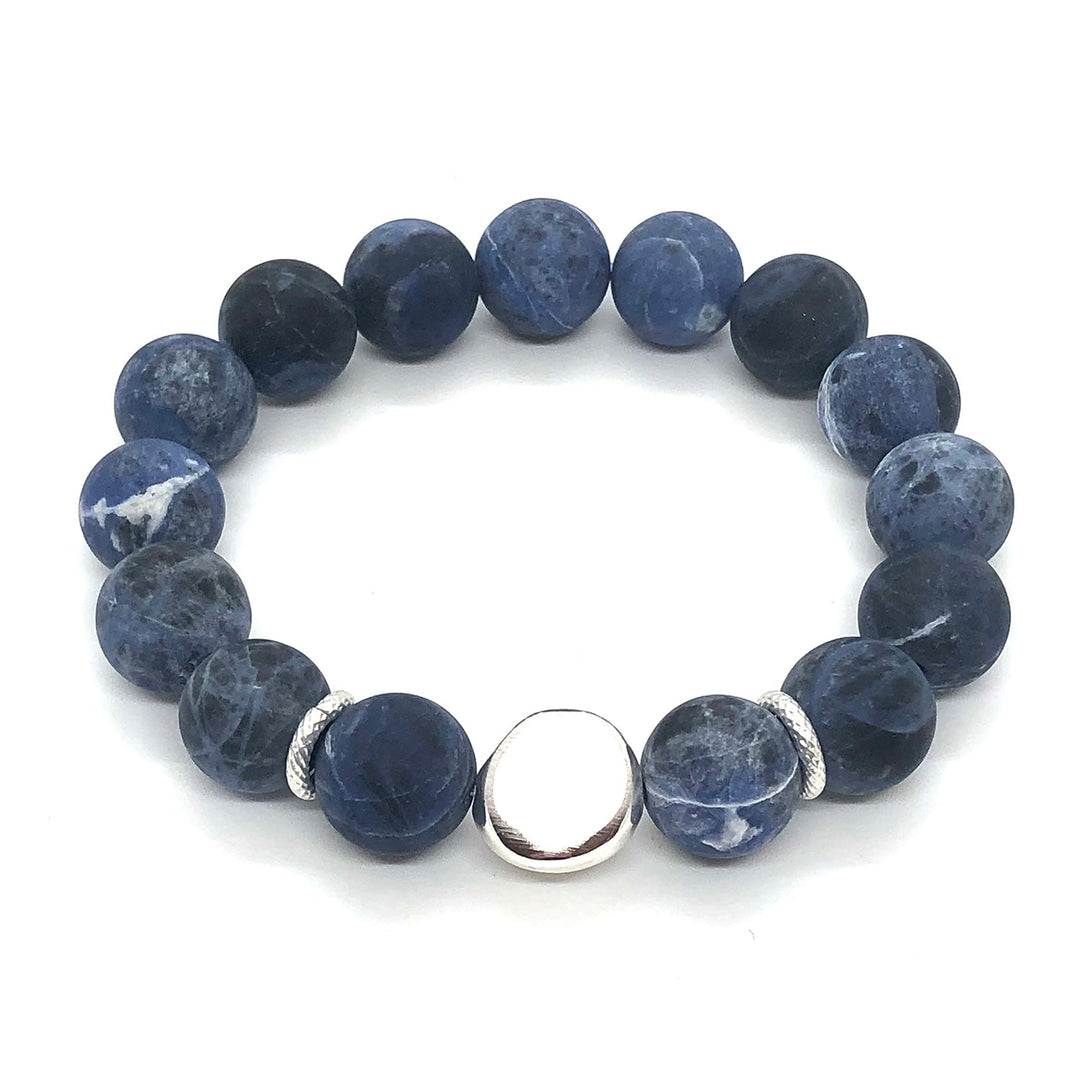 Deborah Grivas Blue Sodalite Stretch Bracelet