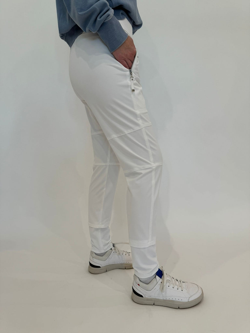 Raffaello Rossi White Candy Pants available at Barbara Katz