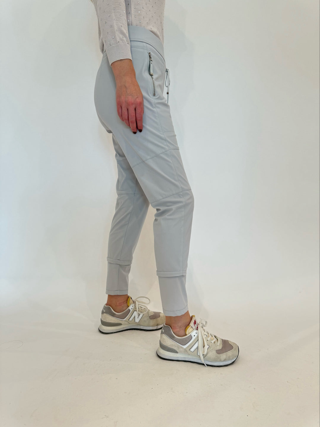 Raffaello Rossi Candy Pants in Light Gray available at Barbara Katz