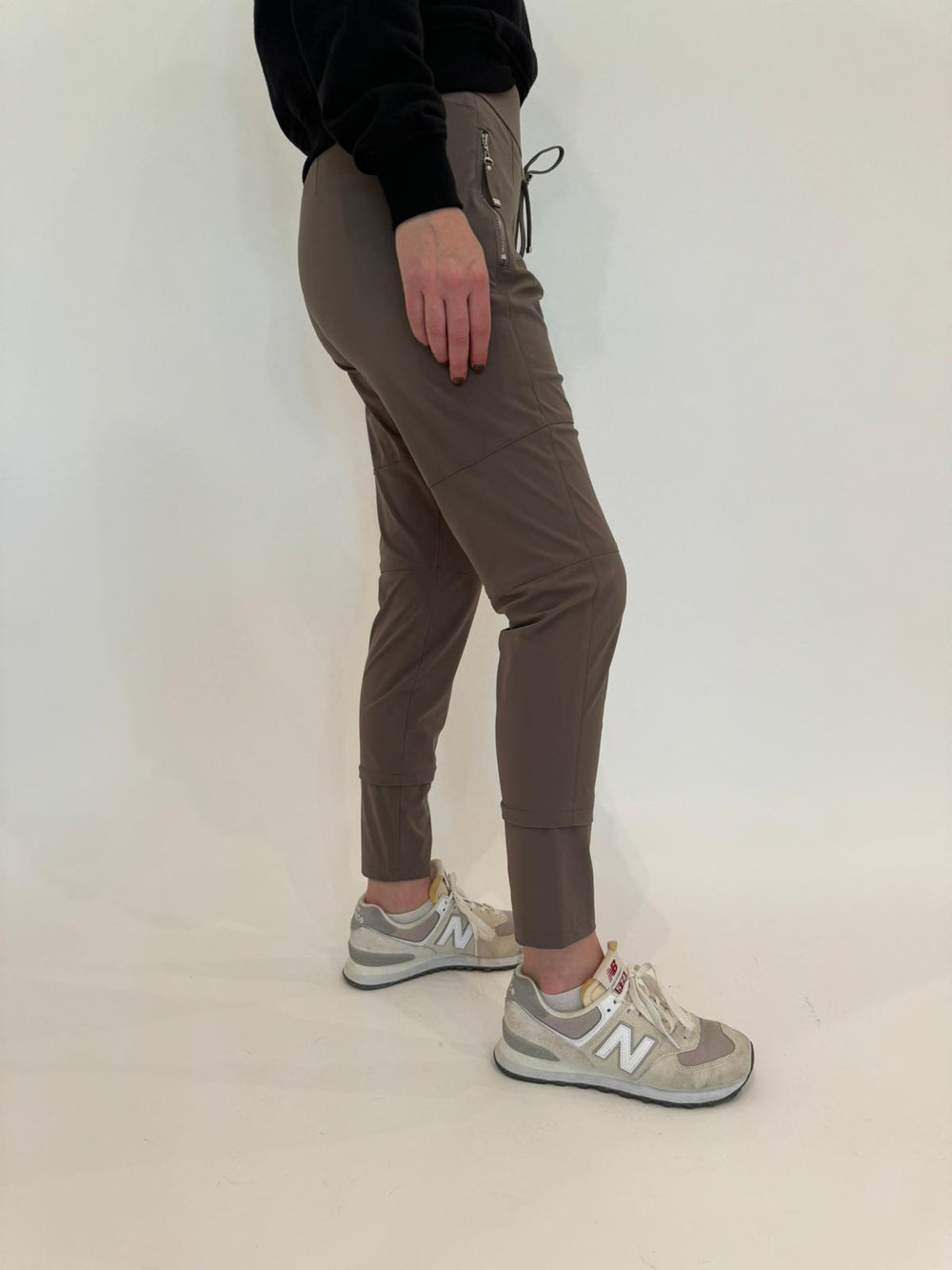 Raffaello Rossi Taupe Candy Pants available at Barbara Katz