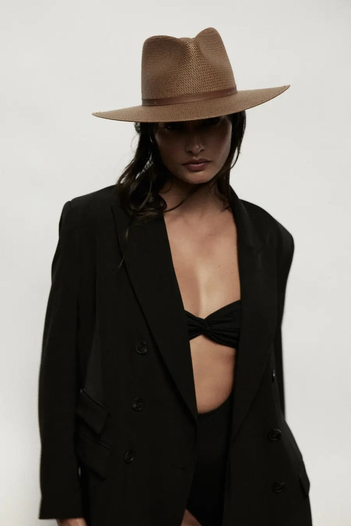 Janessa Leone Sherman Hat - Brown