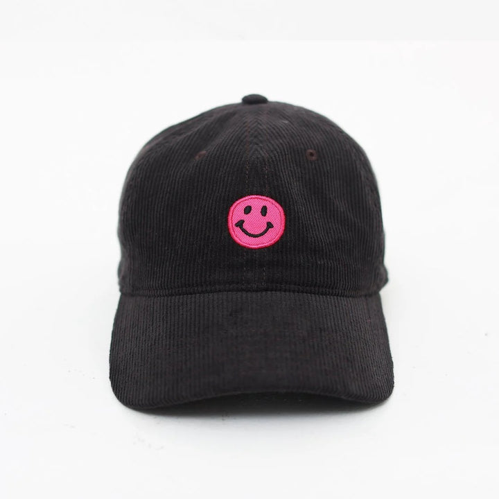 Kerri Rosenthal Kerri's Happy Face Hat in Dark Brown available at Barbara Katz