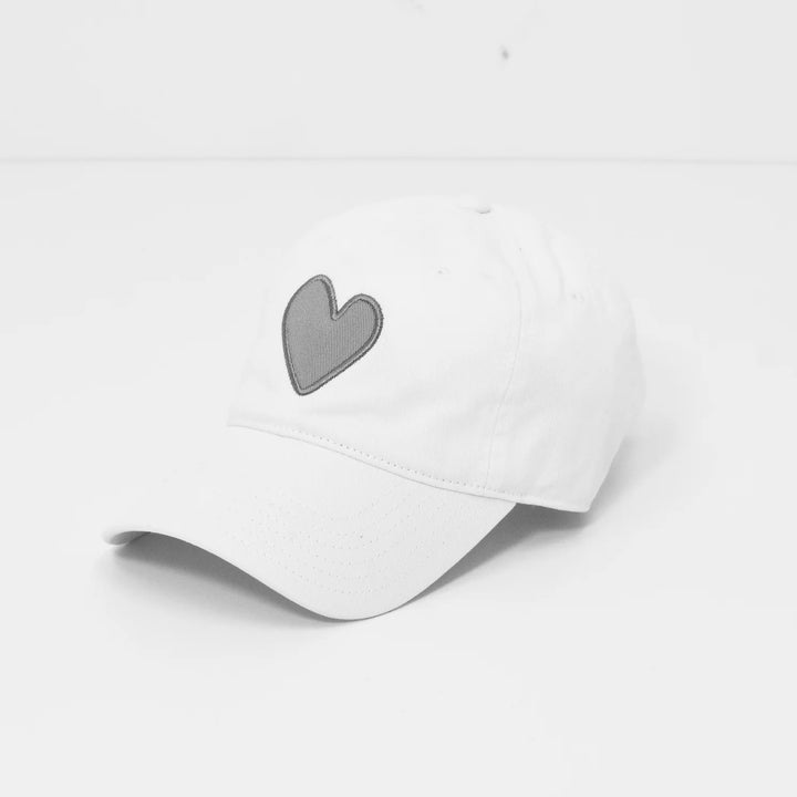 Kerri Rosenthal KR Imperfect Heart Hat - White/Gray