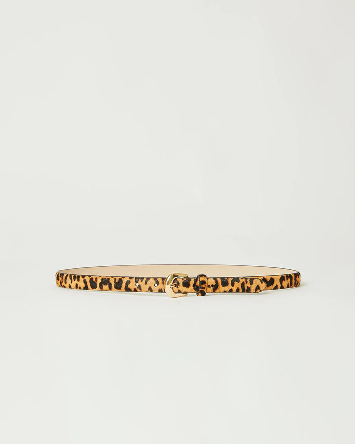 B-Low The Belt Kennedy Mini Calf-Hair Leather Belt in Cheetah Gold available at Barbara Katz