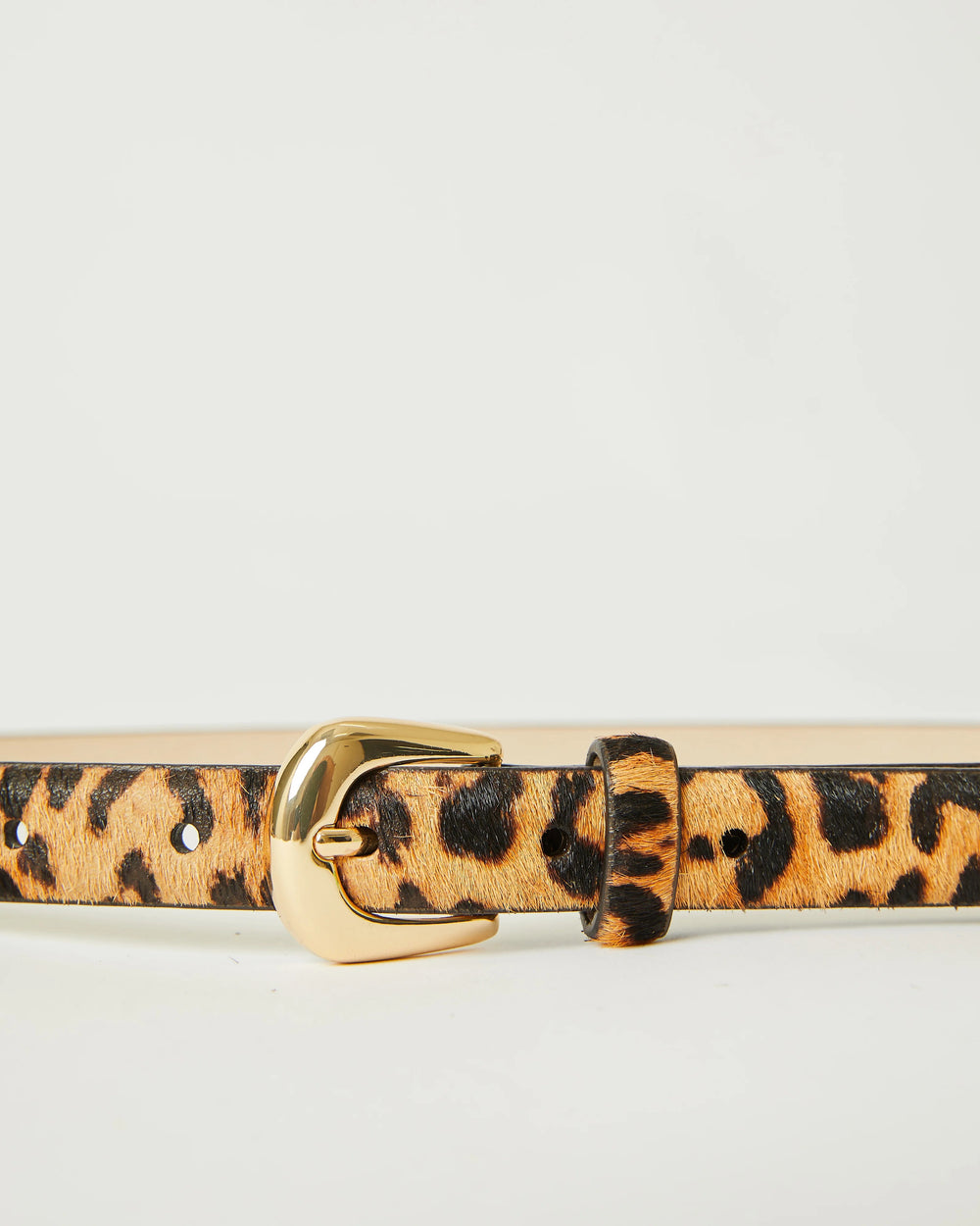 B-Low The Belt Kennedy Mini Calf-Hair Belt in Cheetah Gold available at Barbara Katz