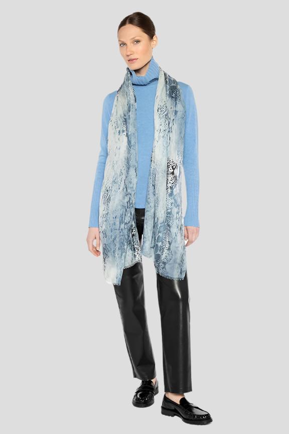 Kinross Python Print Scarf in Como Multi available at Barbara Katz