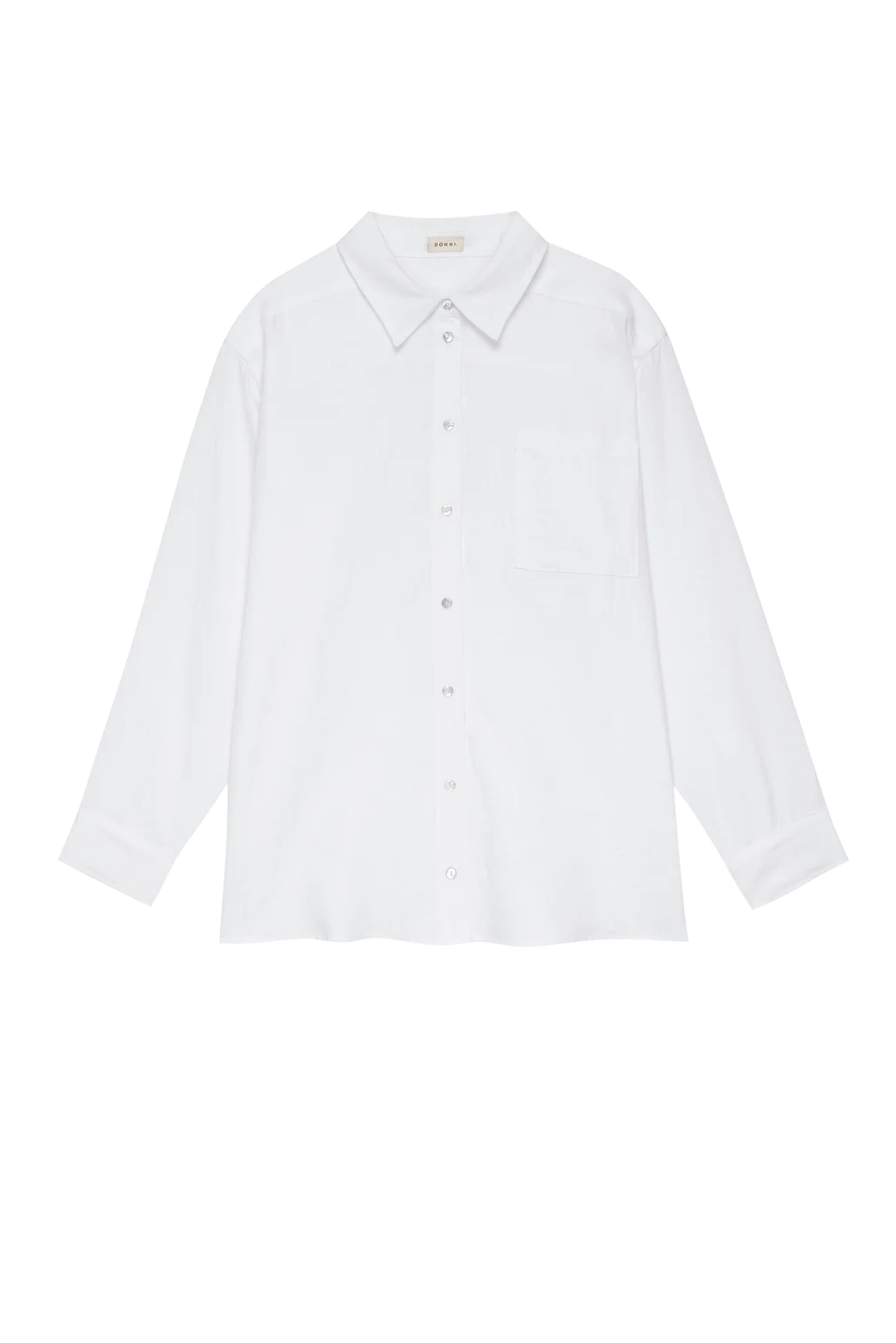 The Linen Relaxed Shirt - Powder