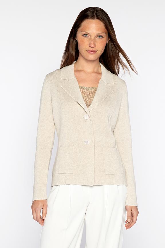 Kinross Fitted Notch Collar Cardigan available at Barbara Katz