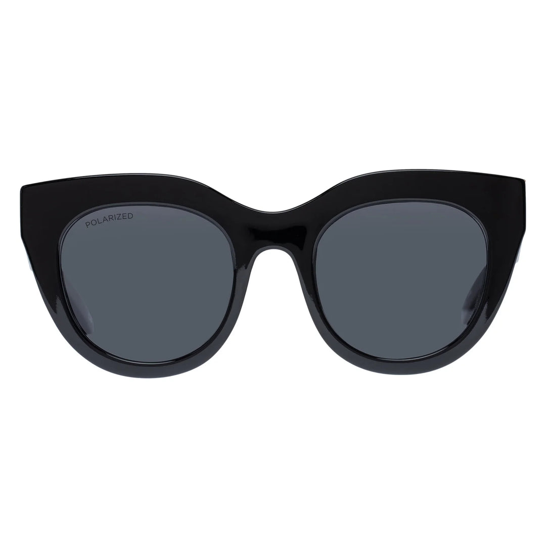 Le Specs Air Heart Shades in Black, cat-eye frame sunnies, LSP2202564