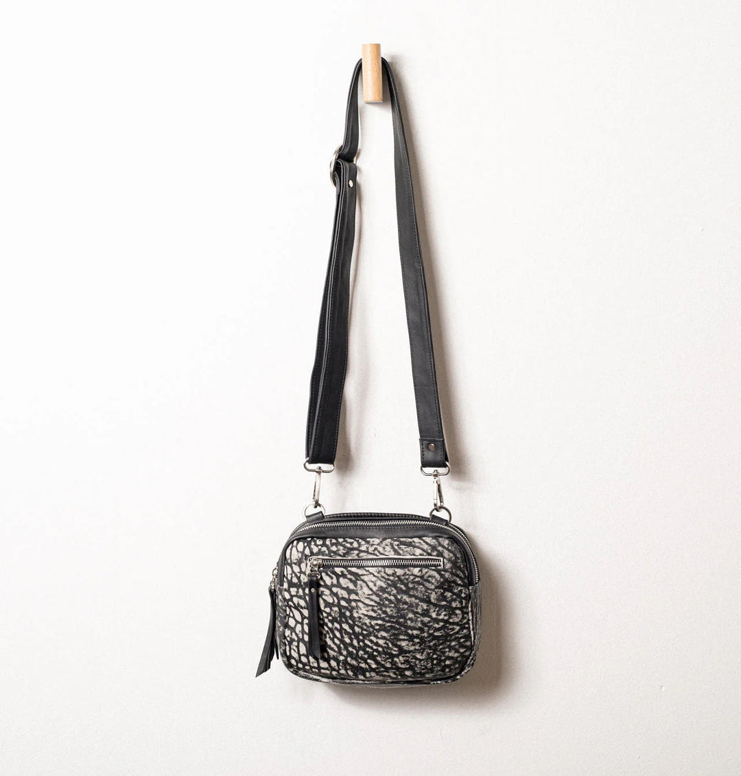 Daniella Lehavi Louise Mini Crossbody Bag in Cloudy Black available at Barbara Katz