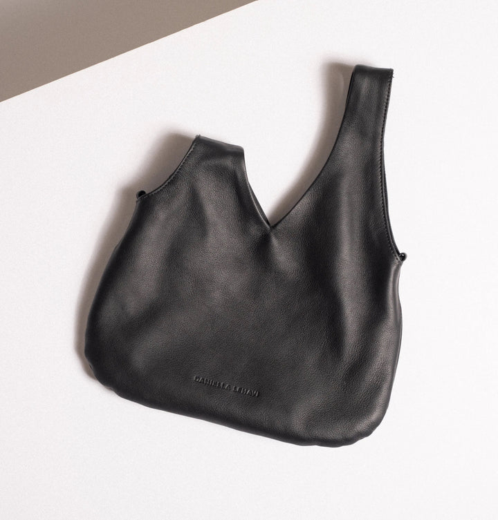 Daniella Lehavi Luna Crossbody Bag in Black Leather available at Barbara Katz