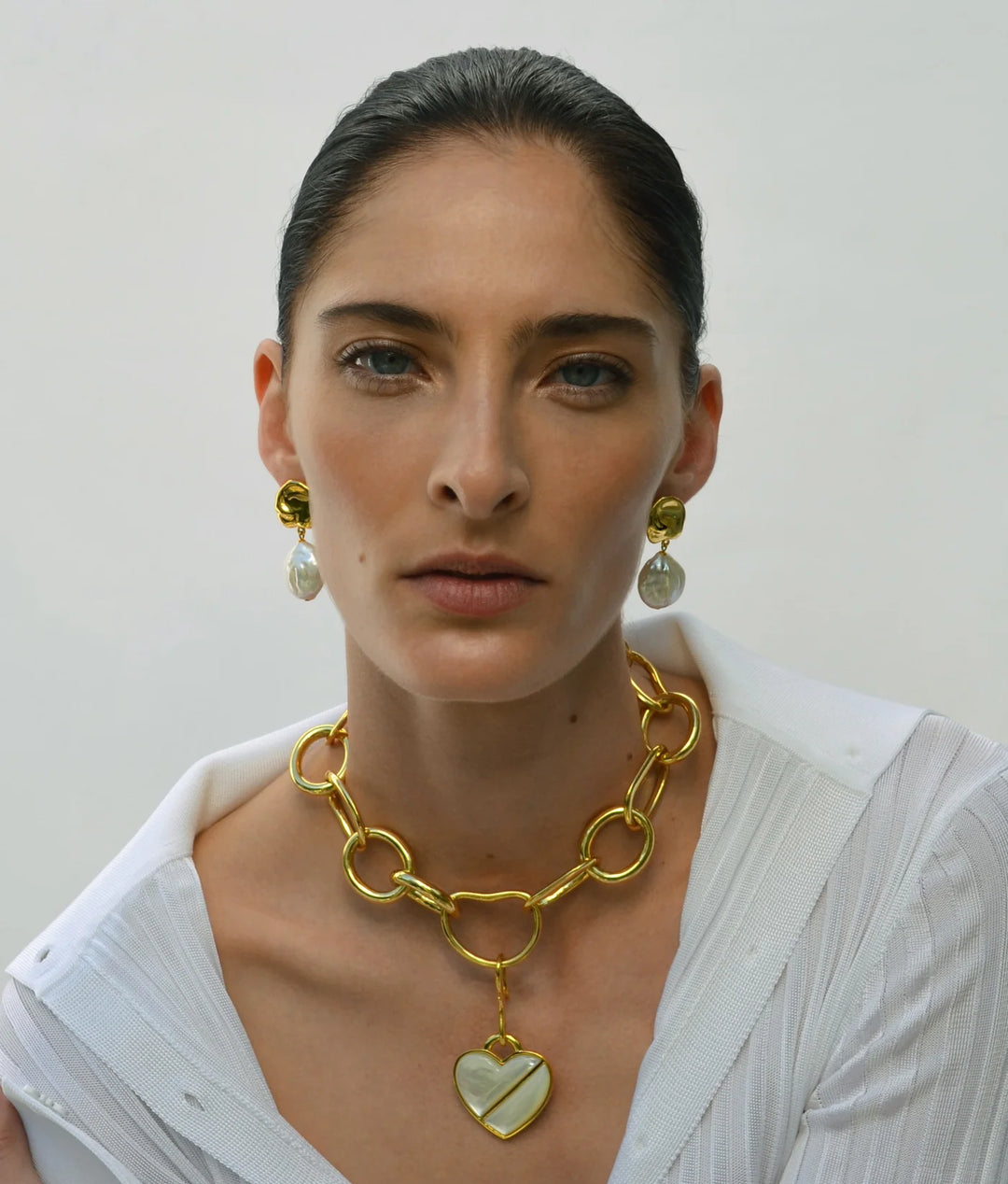 Lizzie Fortunato Porto Chain Necklace in Gold available at Barbara Katz