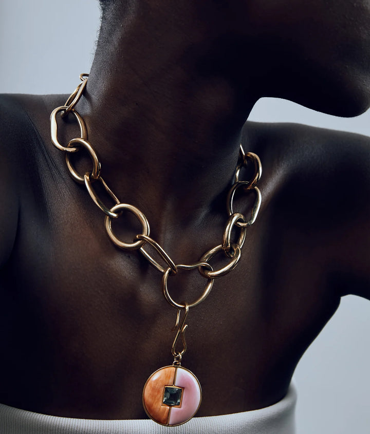 Lizzie Fortunato Porto Chain Necklace in Gold available at Barbara Katz